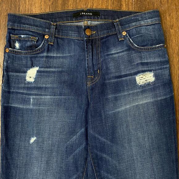 J Brand Jeans Aiden Flintlock Distressed Boyfriend Jeans Size 26/2 - Picture 7 of 12